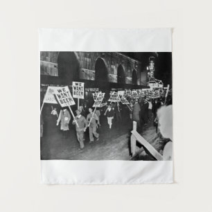 Tenture Bière d'interdiction vintage, Nous voulons de la b