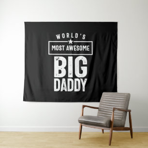 Tenture Big Daddy le plus génial au monde   Père Grandfath
