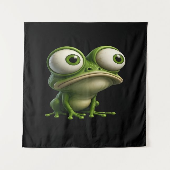 Tenture Big-Eyed Cartoon Frog (Devant)