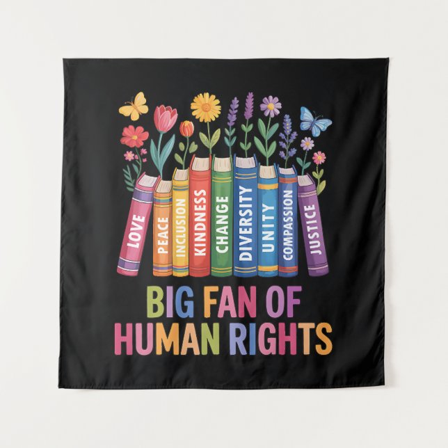 Tenture Big Fan Of Human Rights (Devant)