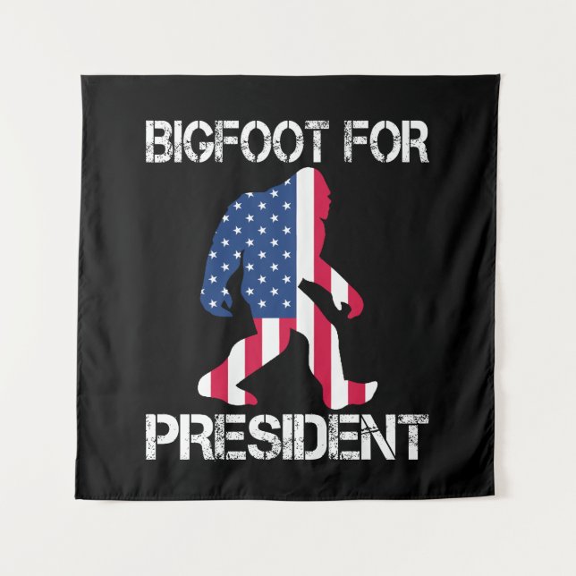 Tenture Bigfoot pour le président Funny Bigfoot (Devant)