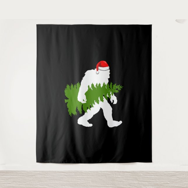 Tenture BigFoot Santa Claus Fun Christmas Gifts (Devant)
