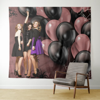 Tenture Birthday Balloons Gothic Party Backdrop
