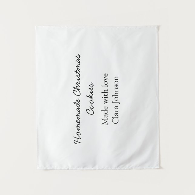 Tenture biscuits de Noël faits maison faits avec amour ajo (Devant)