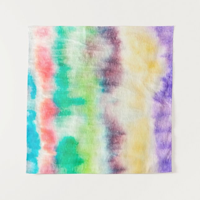Tenture Black Dirty Art Paint. Shibori Pattern. Pink Brush (Devant)
