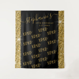 Tenture Black Gold Custom Photobooooooth Selfie fond photo