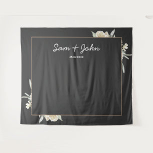 Tenture Black Moody Automne Mariage Photo Booth Arrière-pl