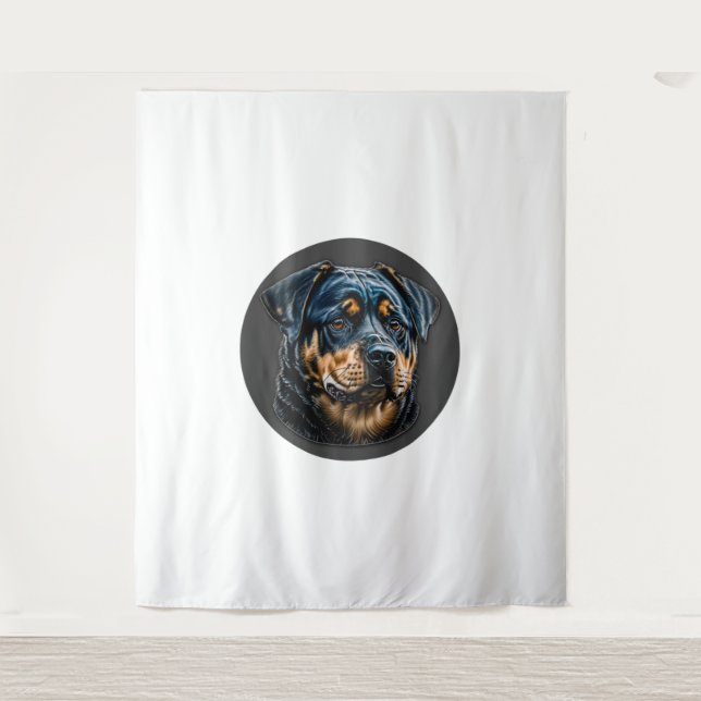 Tenture Black Rottweiler (Devant)