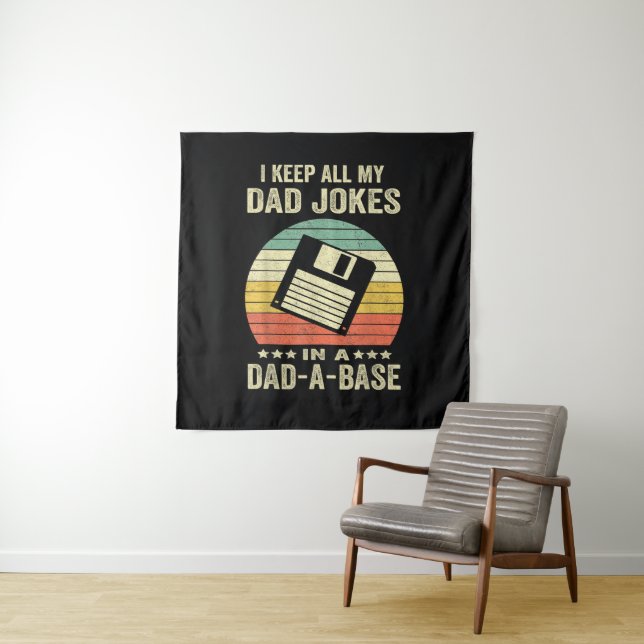 Tenture Blagues drôles de papa pour hommes dans dad-a-Base (En situation)