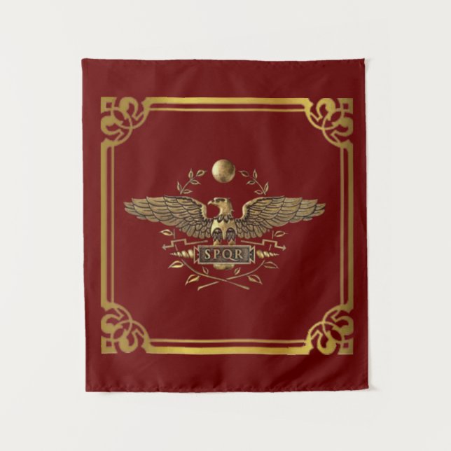 Tenture Blason romain SPQR (Devant)