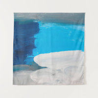 Bleu, gris et blanc Art Abstrait peinture noir