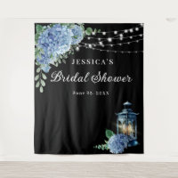 Bleu Hydrangea Lanterne Boho Fête des mariées Arri