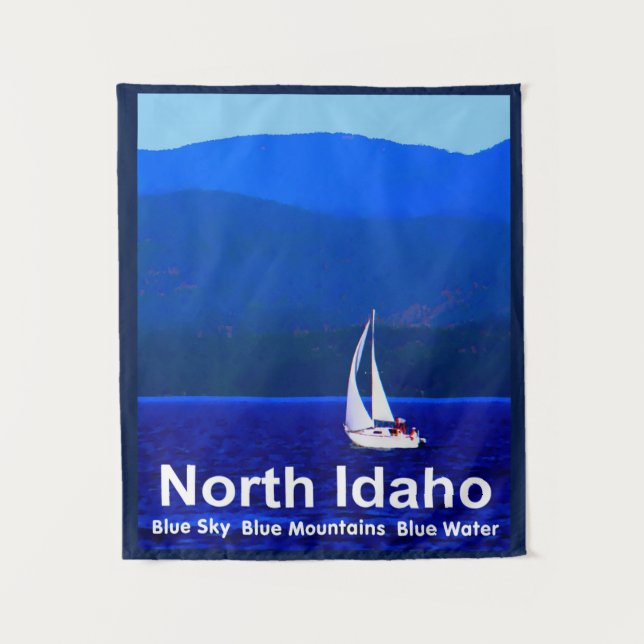Tenture Bleu nord de l'Idaho (Devant)