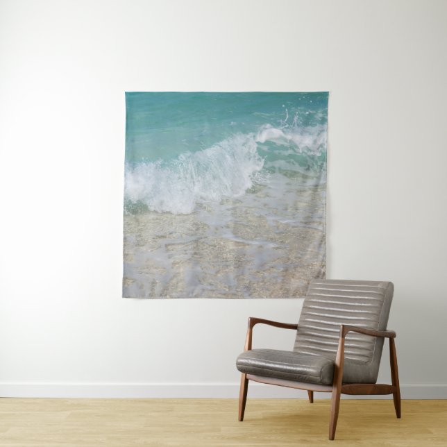 Tenture Bliss de rivage tropicaux #1 #océan #mur #art (En situation)