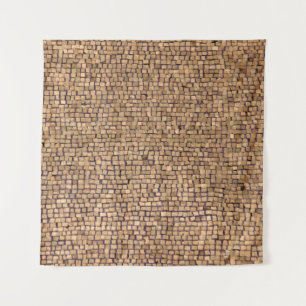 Tenture Bloc de briques Brown