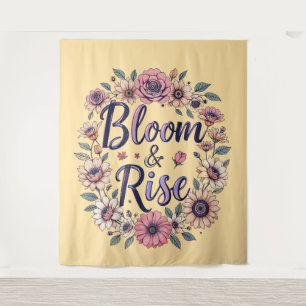 Tenture Bloom & Augmenter la typographie florale Tapisseri