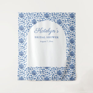 Tenture Blue Chinoiserie Fête des mariées Photo fond