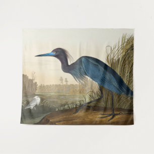 Tenture Blue Crane ou Heron, 1836, The Birds of America