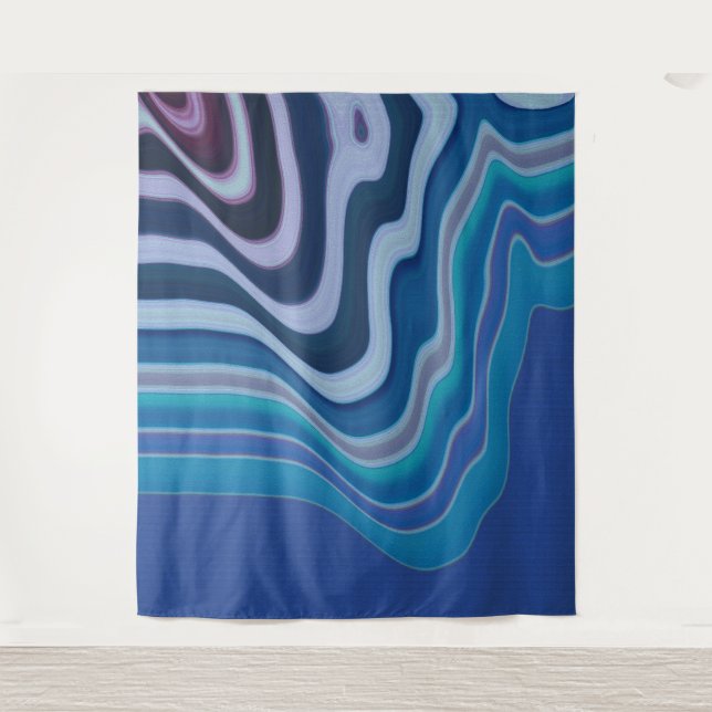 Tenture Blue Wave (Devant)