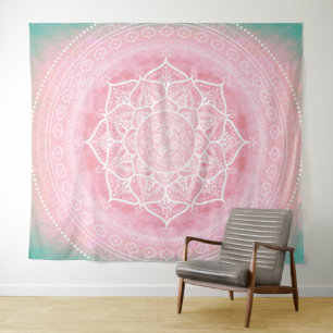 Tenture Blush Bohème Rose et Bleu