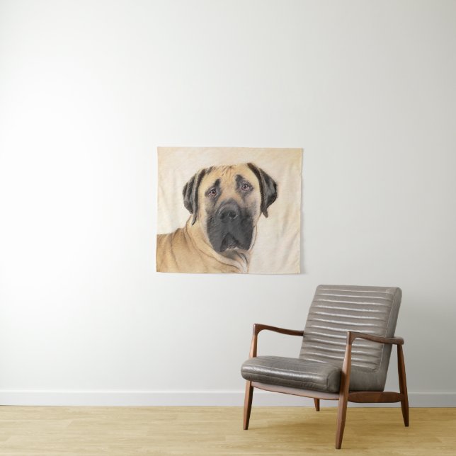 Tenture Boerboel Peinture - Cute Original Chien Art (En situation (horizontale))