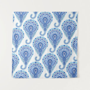 Tenture Boho Chic Paisley sans fil Oriental