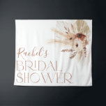 Tenture Boho Floral Bridal Shower Backdrop Tapestry<br><div class="desc">Beige boho dried flowers backdrop for your bridal shower!</div>