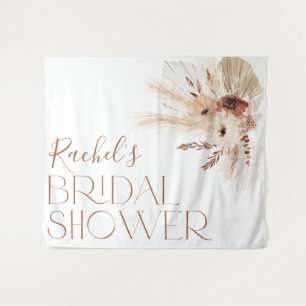 Tenture Boho Floral Bridal Shower Backdrop Tapestry