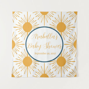 Tenture Boho Little Ray of Sun Baby shower neutre