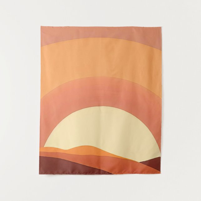 TENTURE BOHO MINIMALISTE COUCHER DE SOLEIL (Devant)