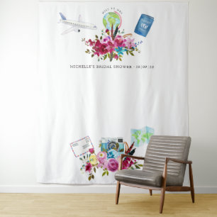 Tenture Boho Miss To Mrs Shower de Mariage Photobooth