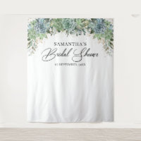 Boho végétation succulentes cadre doré douche de m