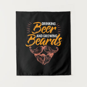 Tenture Boire de la bière et laisser pousser sa barbe