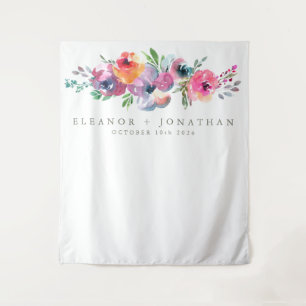 Tenture Boite photo moderne Boho Watercolor Fond