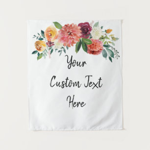 Tenture Boitier photo Boho Mariage de automne personnalisé