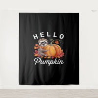 Bonjour Citrouille - Jolie Automne Sloth Feuilles