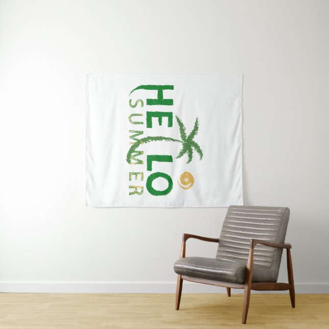 Tenture Bonjour été (En situation (horizontale))