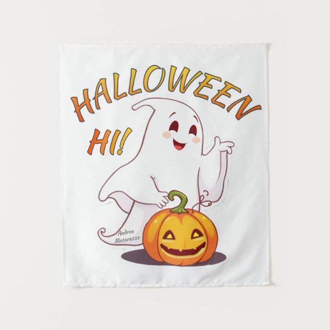 Tenture Bonjour ! Halloween (Devant)