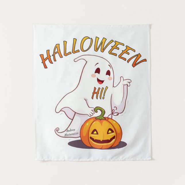 Tenture Bonjour ! Halloween (Devant)