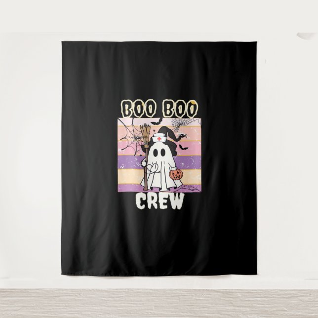 Tenture Boo Boo Crew Halloween Ghost Nurse Essential T-Shi (Devant)