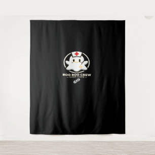 Tenture Boo Boo Crew Infirmière fantôme - Hallowe mignonne