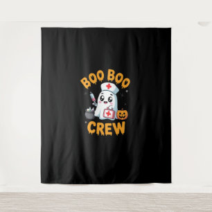 Tenture Boo Boo Crew Nurse Cute Ghost Halloween Nurse Es