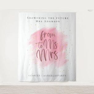 Tenture Booth Photo Parties scintillant or et Rose Bachelo