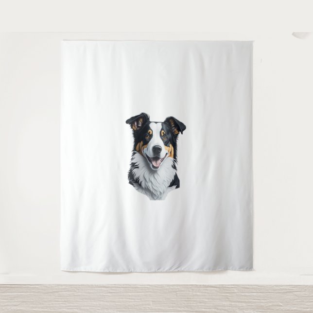 Tenture Bordure face Collie (Devant)