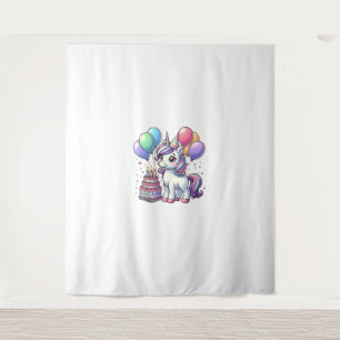 Tenture Bougies Licorne Enfants Anniversaire Garçon Fille 