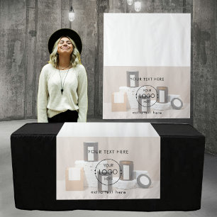 Tenture Bougies Pop Up Shop Table Runner S'inscrire Logo V
