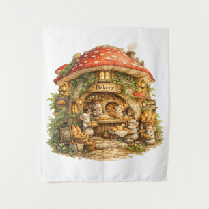 Tenture Boulangerie Champignon Cottagecore Bois Fantaisi