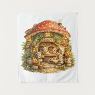 Tenture Boulangerie Champignon Cottagecore Bois Fantaisi