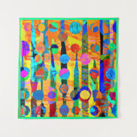 Boules colorées vives Art Motif
