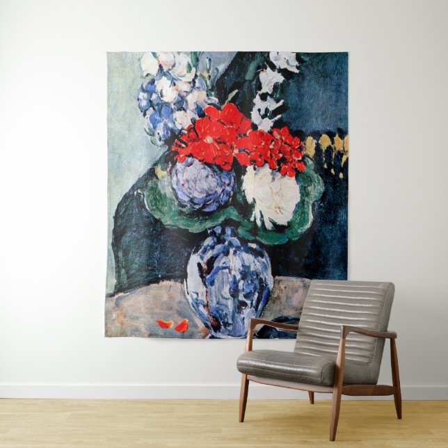 Tenture Bouquet avec Little Delft, Paul Cezanne (En situation)
